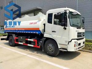 China 12000 Liters Oil Tank Truck 190 hp DONGFENG 4x2 Carbon Steel Fuel Tanker Vehicle wholesale