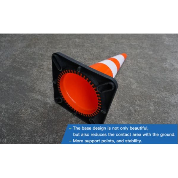450mm Road Safety Transport Products Pvc Traffic Cone