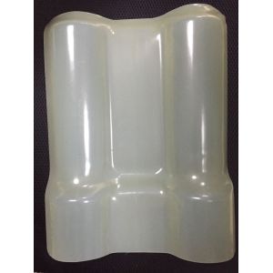 Upvc Transparent Roofing Sheets Round Wave Smooth Surface