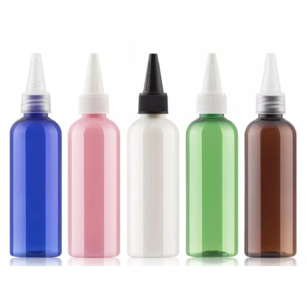 Tattoo Ink PET Lotion Squeeze Bottle With Twist Cap 100Ml Multi Color