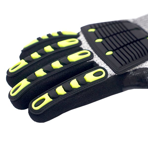 13 Gauge Class C Nitrile Matte Finished Labor Protection Gloves With Anti Collision Strips