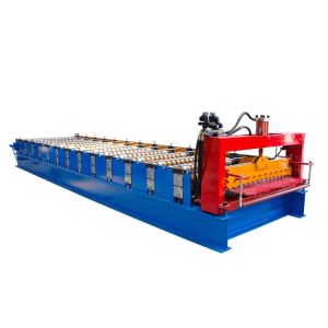 Single Layer Corrugated Roll Forming Machine , Corrugated Steel Panel Roll