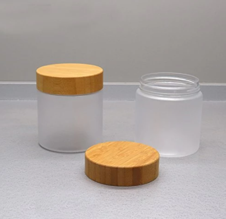 White Glass Empty Face Cream Containers Jars 120g 80ml SGS