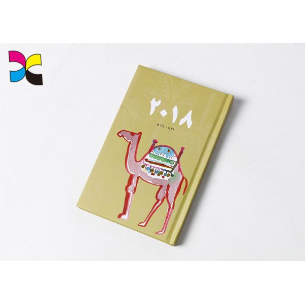 Luxury YO Binding Personalized Hardcover Notebook Printing With Black Lined 200 Pages