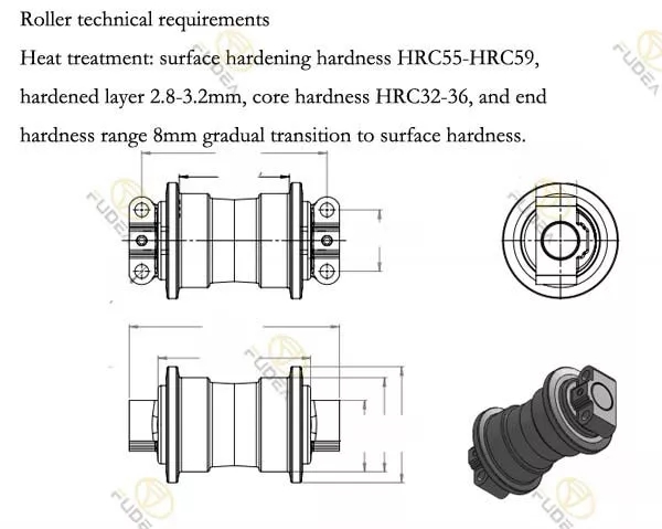 E320 Excavator Undercarriage Spare Parts Track Roller 9134243 for EX200