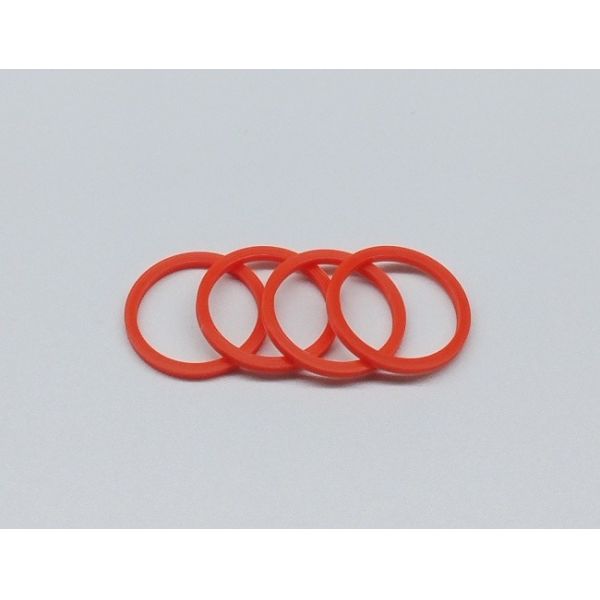 Orange Red TPU Material Parker Backup Ring 65 Shore D High Elasticity 23 Mpa