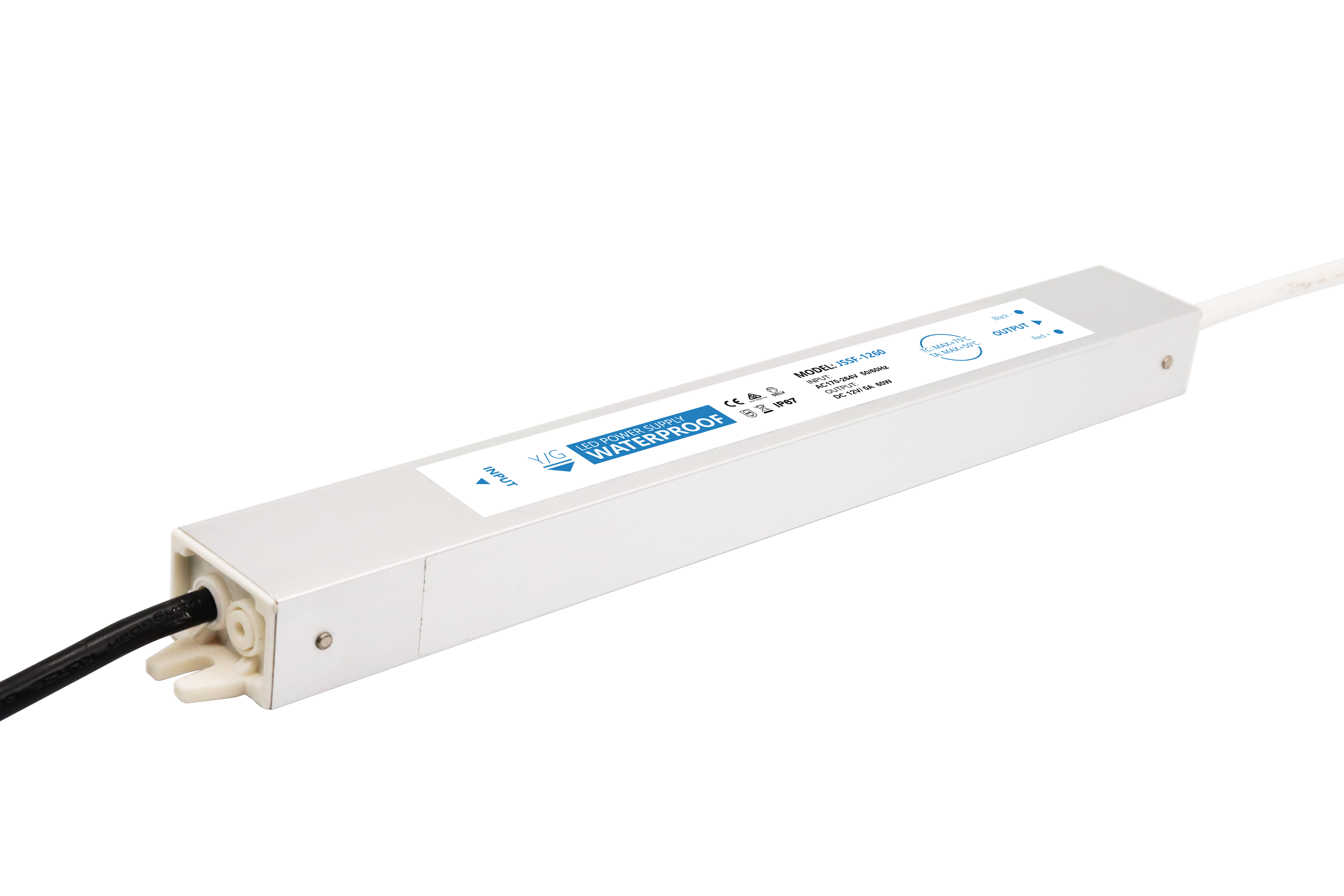 Aluminum shell 12V Waterproof Transformer Low Voltage 60w Constant Voltage Led Driver 5A Waterproof Led Power Supply