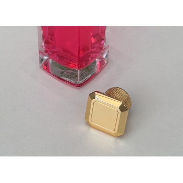 Simple Irregular Zinc Alloy Metal Perfume Cap With Custom Metal Perfume Cap