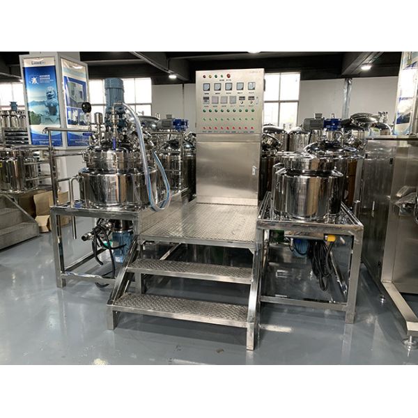 100L Ointment Making Machine , Fixed Type Cosmetic Processing Equipment