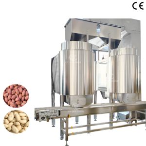 China Pneumatic Air Peanut Blanching Machine With PLC Control System wholesale