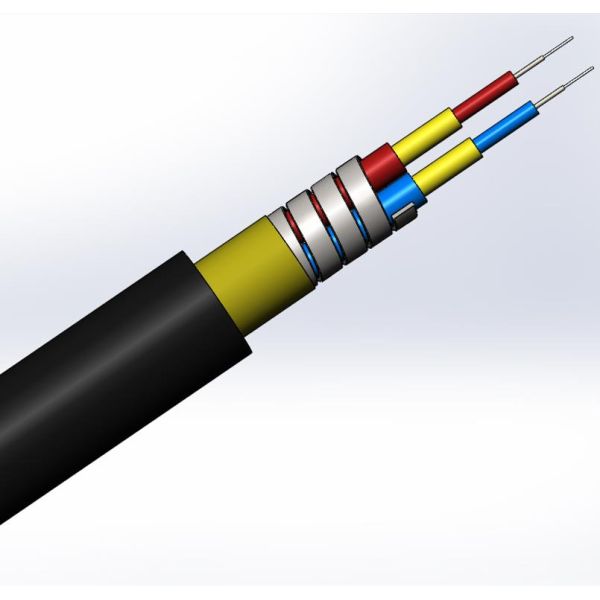 G657A 3.0mm Singlemode Simplex Anti Rodent Armored Fiber Patch Cord