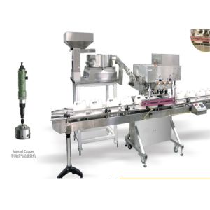 China Line Structure Automatic Capping Machine 1.2kw For Cosmetic Industry wholesale