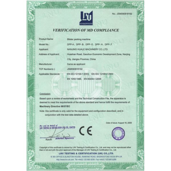 GMP Standard Manual Blister Pack Machines Automatic Flat Type