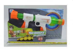 China 14  Air Popper Blaster Launcher Pull And Pump Shooting Toy With 10 Foam Balls wholesale