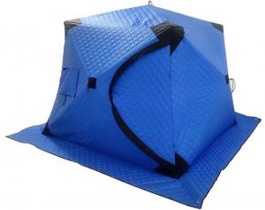 China 180X180X145CM Cotton Ice Fishing Pop Up Winter Shelter Blue Waterproof Coated Composite wholesale