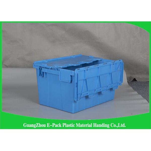 45L New PP Nested Plastic Storage Boxes With Lids , Light Weight Plastic Storage Bins