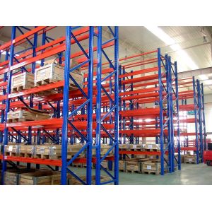 Electrostatic Spraying Industrial Storage Rack , Selective Pallet Racking System