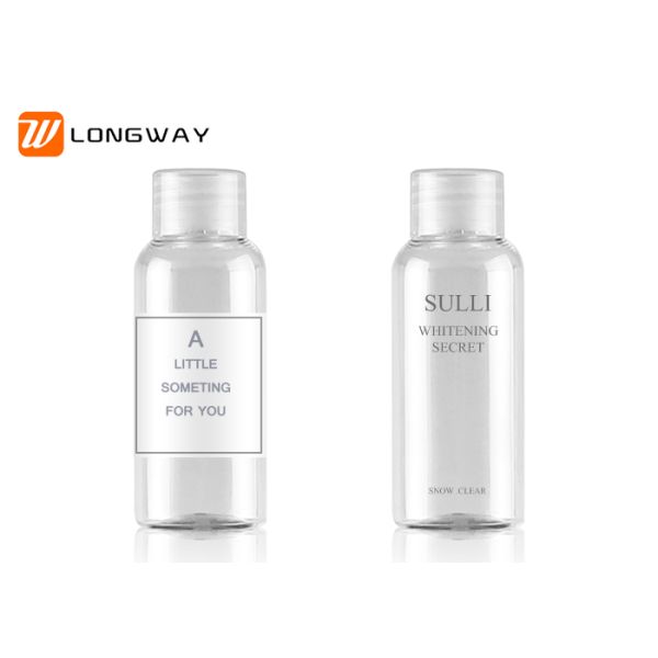 Plastic trip skin care liquid pet bottle squeeze lotion shampoo bottle with cap