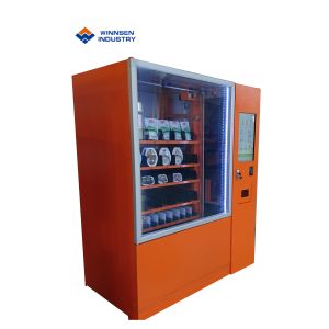 China Biscuits Cookies Mini Mart Vending Machine With Adjustable Channels Big Touch Screen wholesale