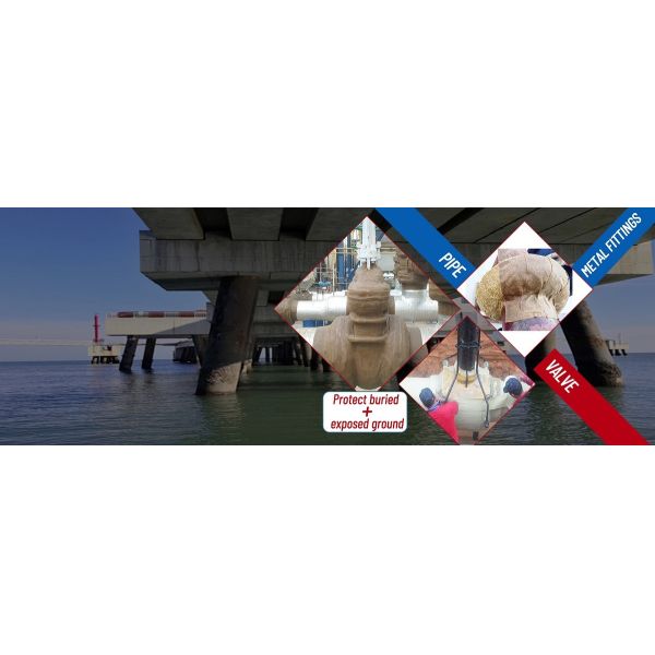 Yellow Profiling Petrolatum Mastic Coating Pipeline ISO Certificated