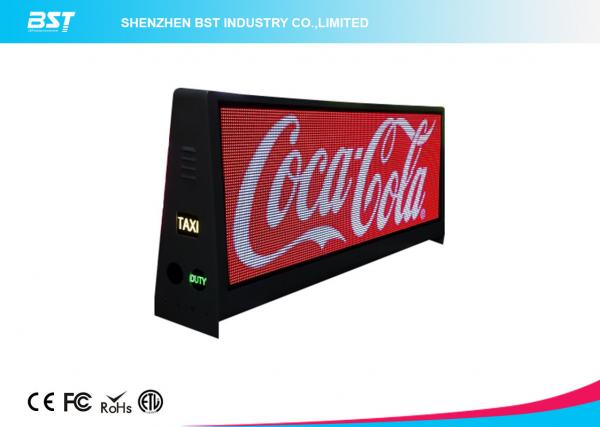 Quality Two Sided Super Slim Taxi Led Display With 5mm Pixel Pitch And Aluminum Shell for sale