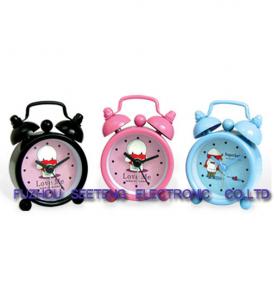 China desktop clock alarm clock lovely design plastic colorful material wholesale