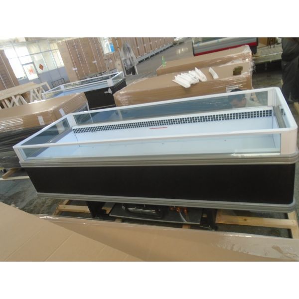 2500mm R290 Dual Temperature Island Fridge For Supermarket