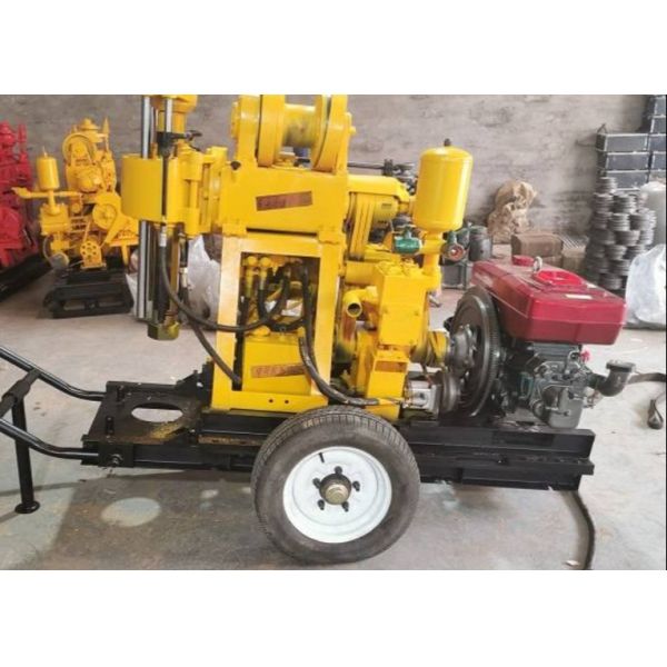 150 Meters Depth 380v Hydraulic Borewell Machine Diesel Engine Xy-1a