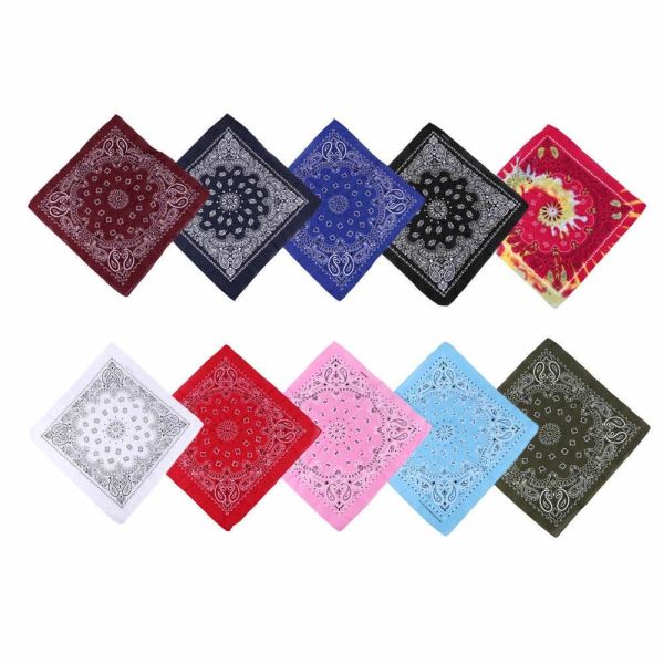 Screen Printing Skin Friendly 100 Cotton Bandanas , Unisex Super Soft Bandana