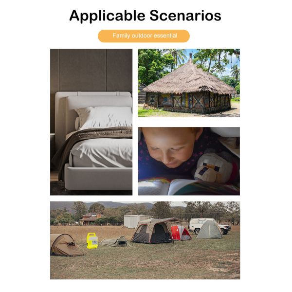 20W / 6V Mini DC Solar Lighting Kit With Rechargeable Lithium Battery Lighting System