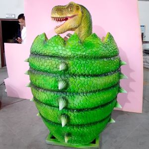Commercial Animatronic Realistic Dinosaur Egg Model Customized Sound