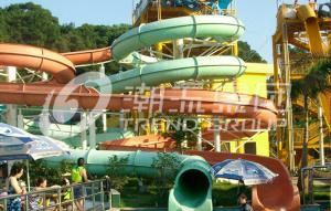 China FPR Water Park Rides With 10.8m Platform Height OEM Giant Water Park Attraction on sale
