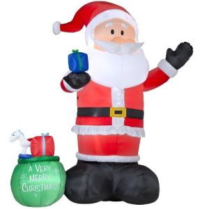 Buy cheap Factory Customized Merry christmas holiday christmas inflatable santa decoration from wholesalers