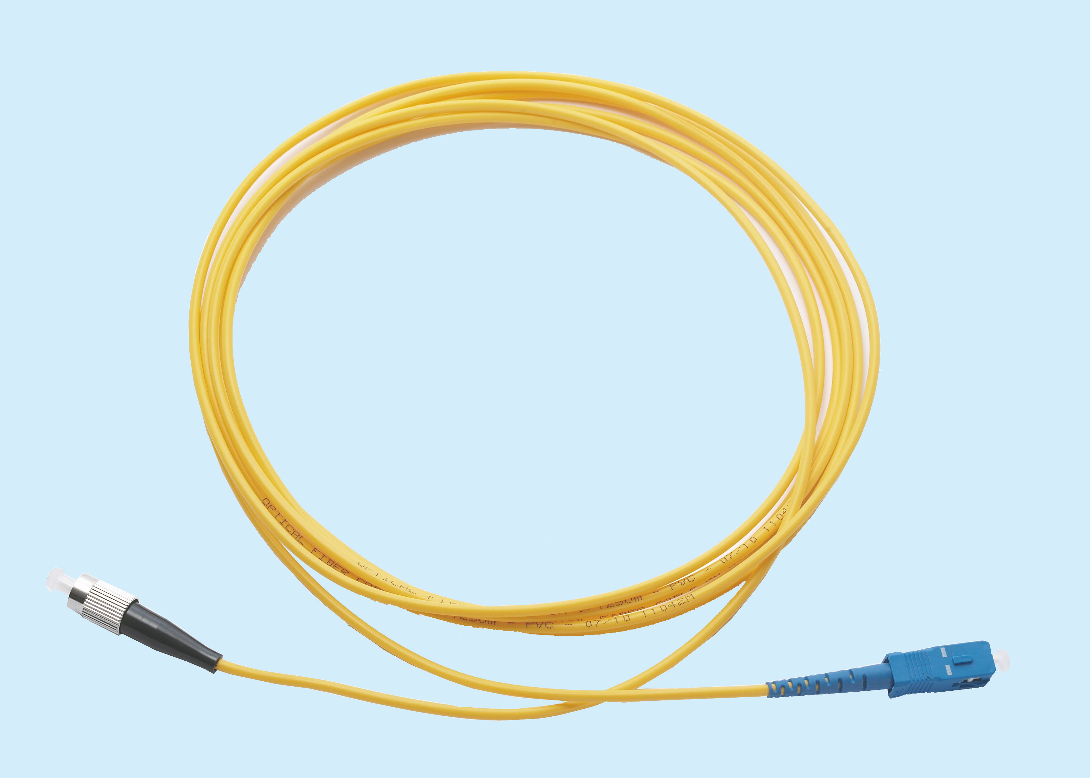 China PATCH CORD FC/SC 3 MM Simplex Fiber Optic Connector SINGLE MODE 1-100MT on sale