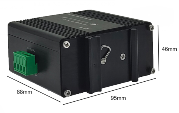 Industrial 4-Port 90W PoE++ Gigabit Switch with 1 RJ45 + 2 SFP -40~80°C