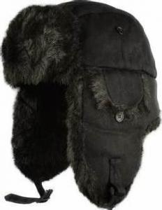 China Seaman Winter Wool Winter Hat Trapper Bomber Ear Flaps / Strings Buckle Closure wholesale