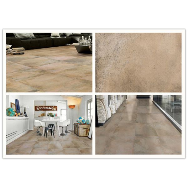 Matte Surface Marble Effect Ceramic Wall Tiles / Cement Style Porcelain Tiles