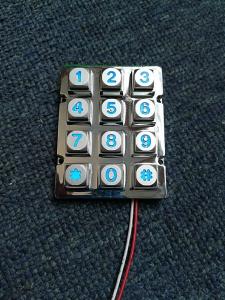 China 24V Higher quality customized led color back lighted die casting numeric keypads for access control systems wholesale