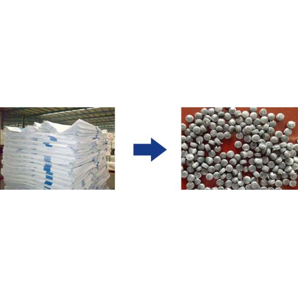 PE PP Granules Making Machine , 198mm Plastic Pelletizing Machine