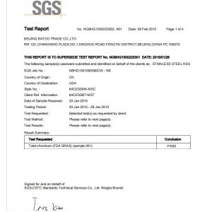 Beijing Bartool Tech Co., Ltd. Certifications