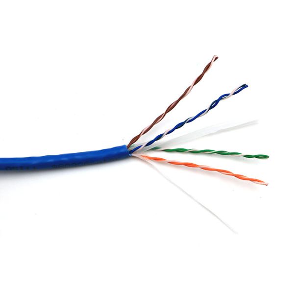 Light Blue PVC 23AWG UTP cat6 networking cable Single jacket / Double jacket