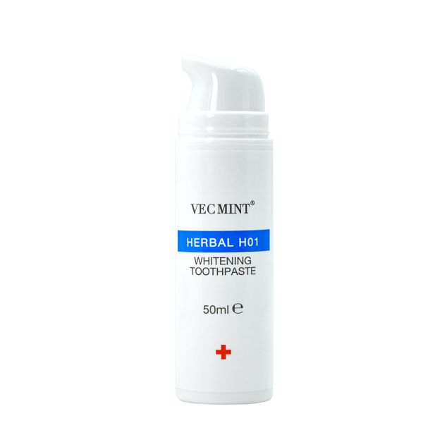 50ml VECMINT Herbal H01 Whitening Toothpaste: Natural Herbal Ingredients for Effective Whitening