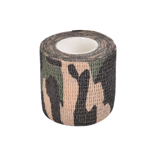 Outdoor Hunting Camping Heat Resistant Camo Self Adhesive Tape with Non-woven Fabrics