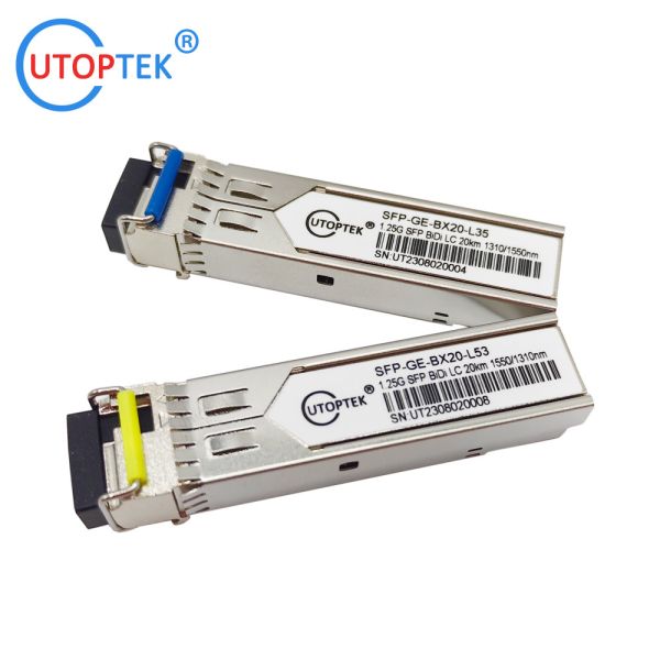 1.25G SFP SM BiDi LC 20km 1310/1550nm optical sfp transceiver module for cisco/huawei/HP/Aruba/Juniper/Mikrotik