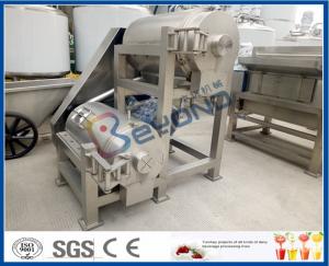 China Double Stage Fruit Pulper Machine , Mango Pulping Industrial Juice Extractor Machines on sale