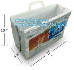 Custom food grade insulated aluminum foil thermal pizza bag,Reusable aluminium