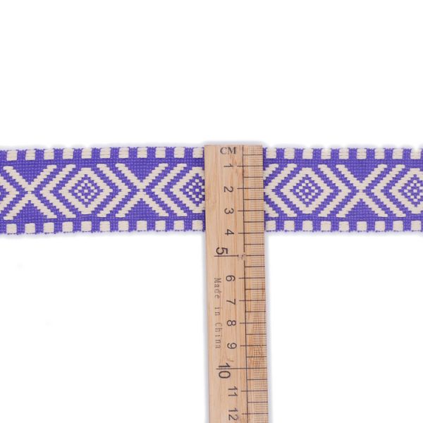 KJ20037 Thick Pattern 4cm Jacquard Ribbon Trim
