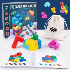 China Building Space Master Creative Thinking Cube Puzzle Wooden Early Education wholesale