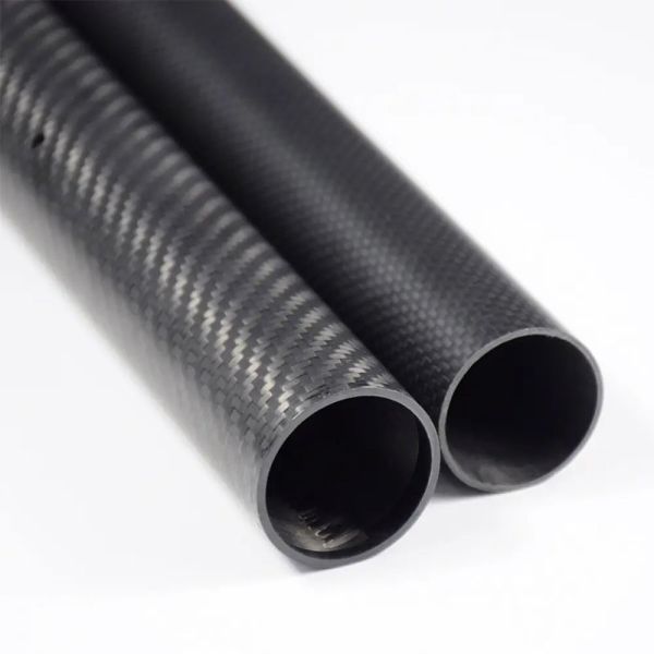 100% Roll Wrapped Carbon Fiber Tube 3K / Tubing Plain Glossy / Matte 3K Glossy Plain