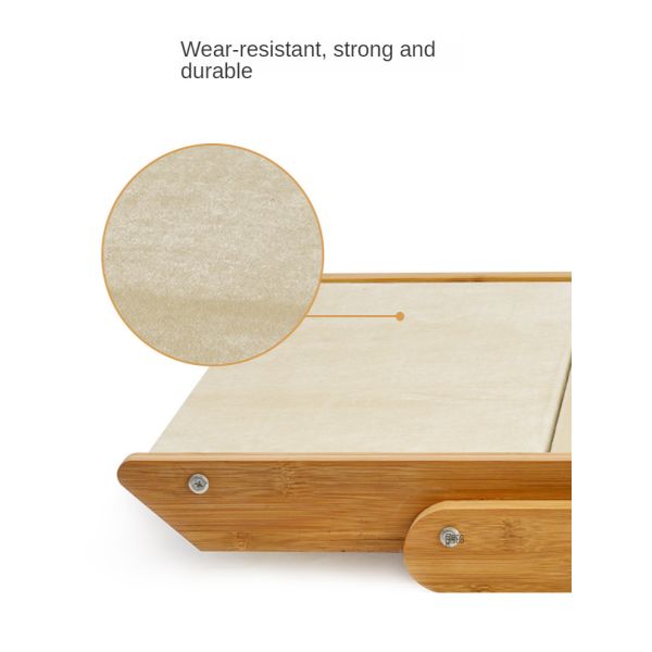 Bamboo Wooden 16cm Fold Up Dog Steps 24cm 3 Step Dog Stairs